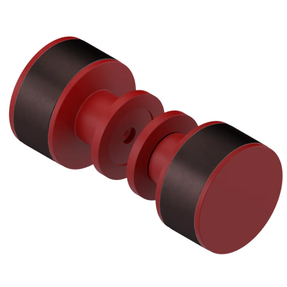 Rubinet Shower Door Knob (set) Maroon
