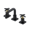 Rubinet Widespread Lav. Set. with Genesis spout (less drain) Matt Black
