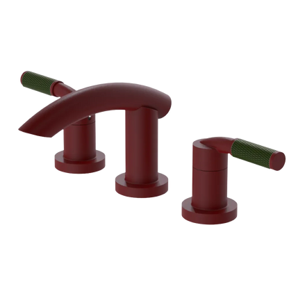 Rubinet Widespread Lav. Set. (less drain) Maroon