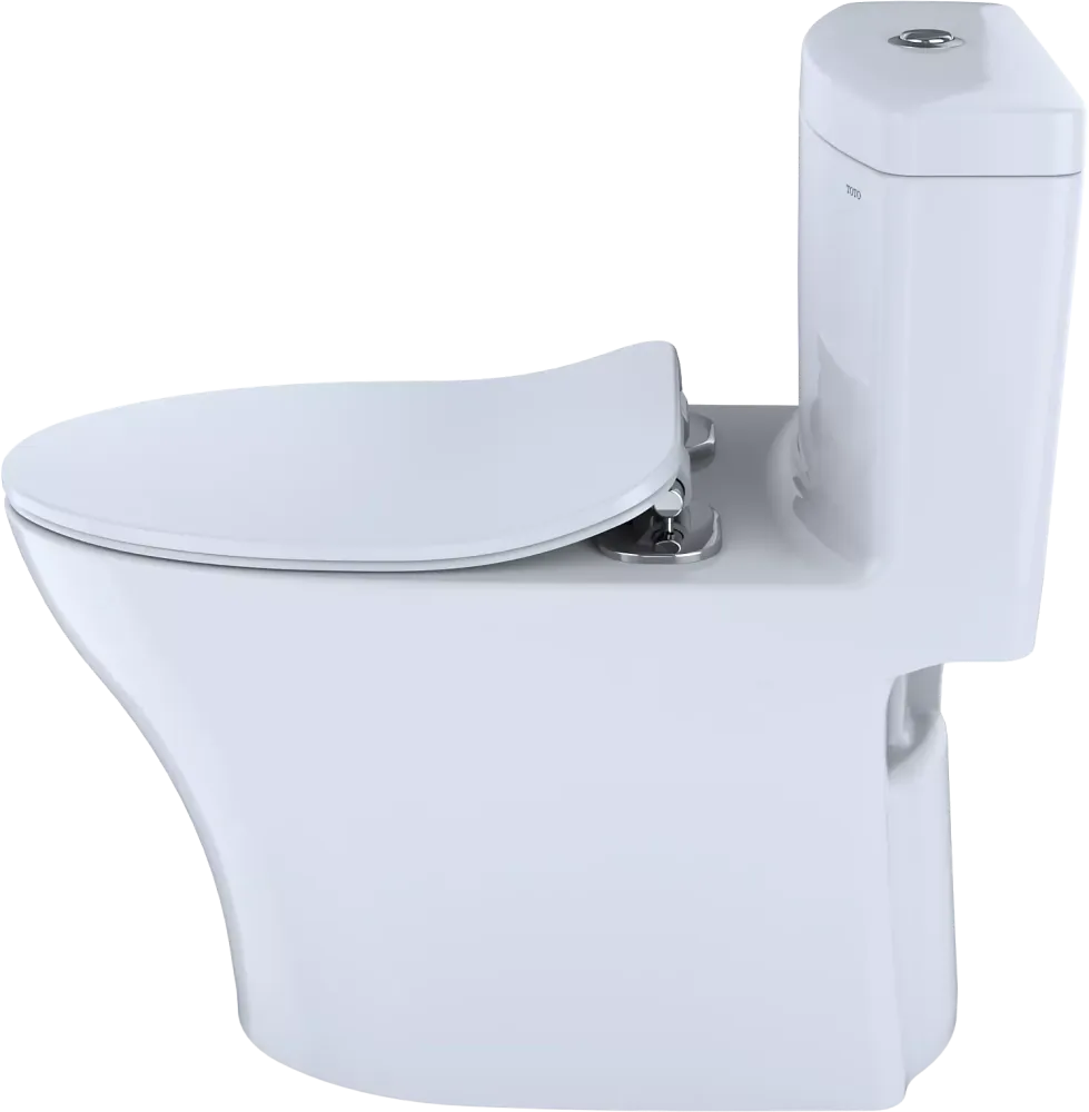 TOTO Aquia® IV One-Piece Toilet - 1.28 GPF & 0.8 GPF, Elongated Bowl - WASHLET+ Connection - Slim Seat