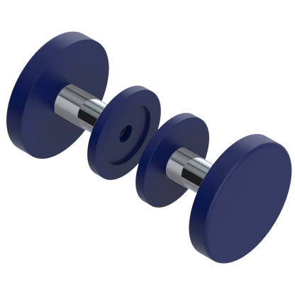 Rubinet Shower Door Knob (set) Midnight Blue