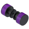 Rubinet Shower Door Knob (set) Matt Black