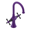 Rubinet Single Hole Dual Handle Lav. Set. (less drain) Purple Haze