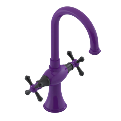 Rubinet Single Hole Dual Handle Lav. Set. (less drain) Purple Haze