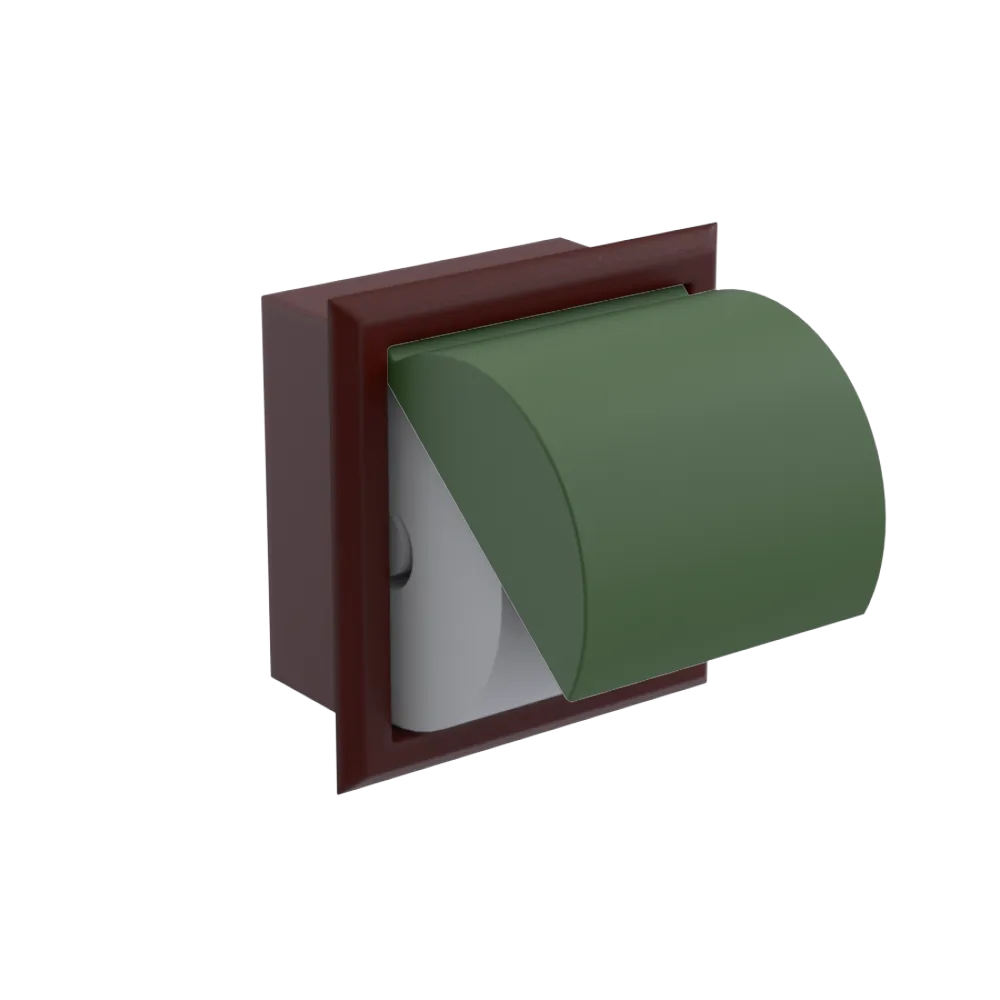 Rubinet RECESSED TOILET PAPER HOLDER Bordeaux
