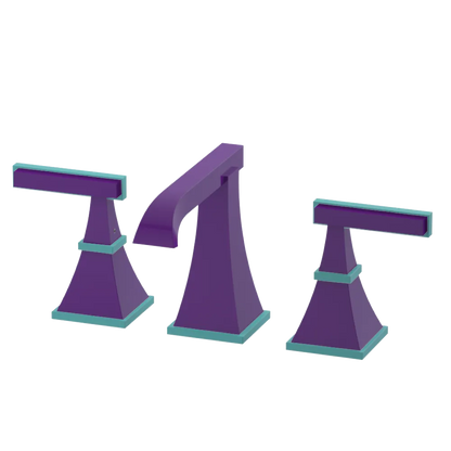 Rubinet Widespread Lav. Set. (less drain) Purple Haze