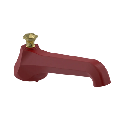 Rubinet Tub Filler Spout Deck Mount Maroon