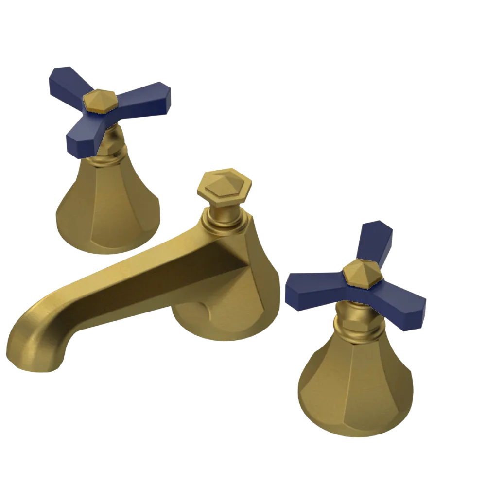 Rubinet Widespread Lav. Set. (less drain) Antique Brass Matt