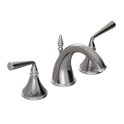 Rubinet Widespread Lav. Set. (less drain) Polished Nickel