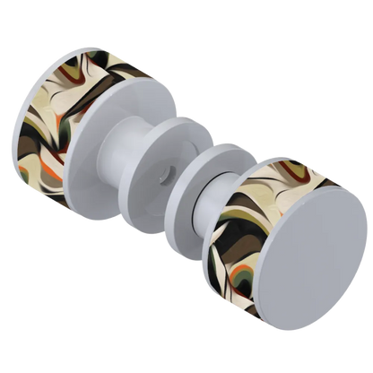 Rubinet Shower Door Knob (set) White