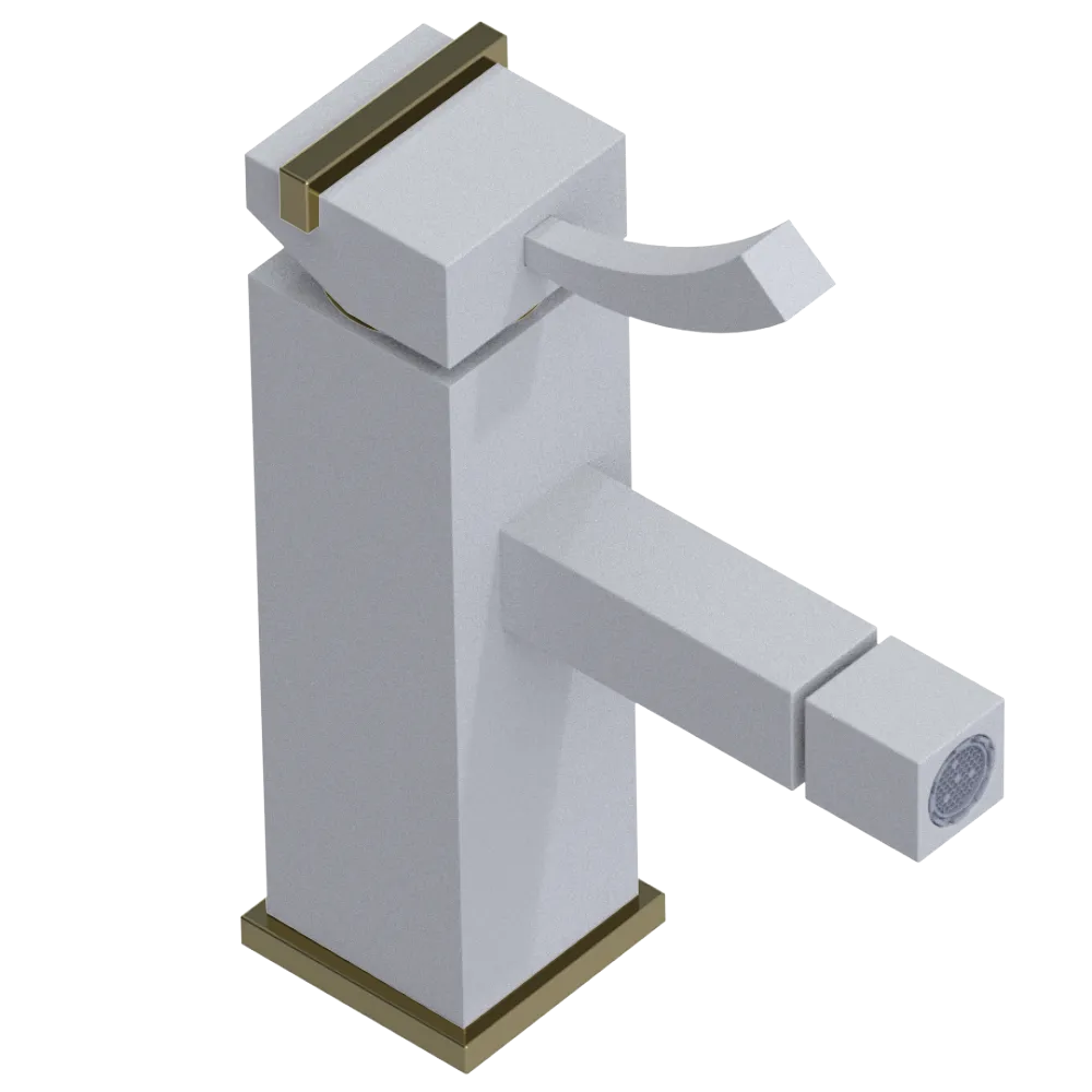 Rubinet Single Control Bidet Fitting (less drain) Matt White