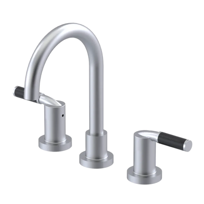 Rubinet Widespread Lav set (less drain) Satin Chrome