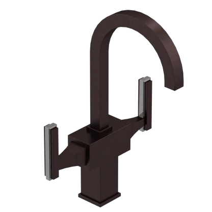 Rubinet Single Hole Dual Handle Lav. Set. (less drain) Oil Rubbed Bronze