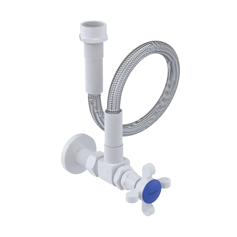 Rubinet Exposed Supply Kit (classic) White