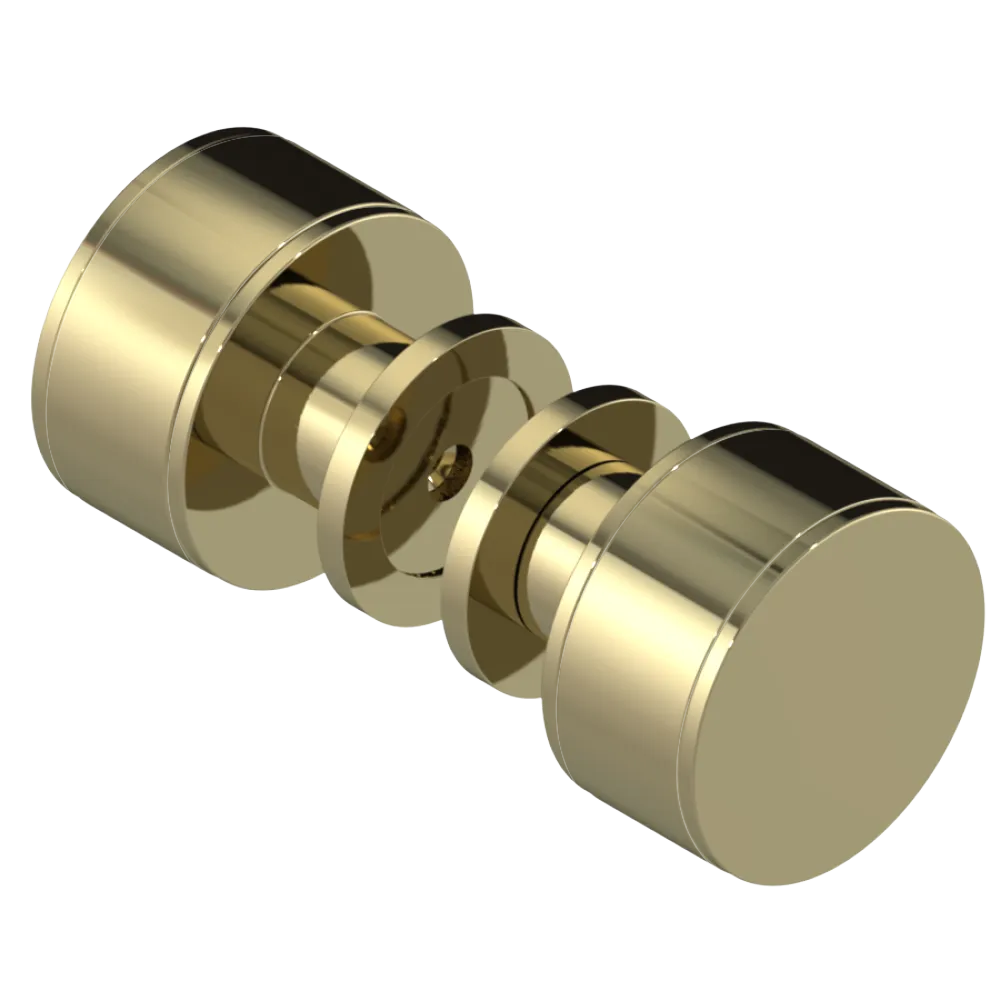 Rubinet Shower Door Knob (set) Natural Brass