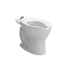 TOTO Commercial Flushometer TORNADO FLUSH®, Top Spud Floor Mounted Toilet - 1.0/1.28/1.6 GPF, Universal Height (Reclaimed Water Option)