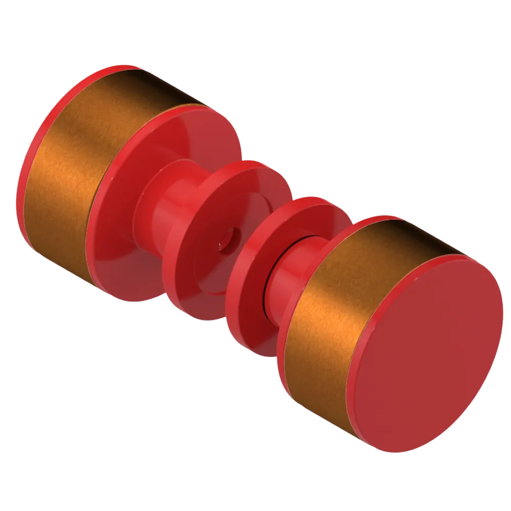 Rubinet Shower Door Knob (set) Red