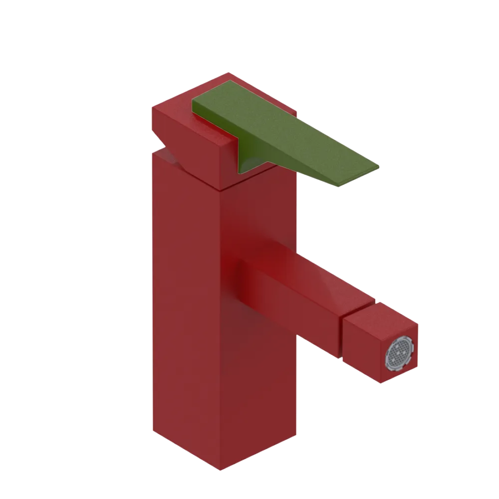 Rubinet Single Control Bidet Fitting (less drain) Maroon
