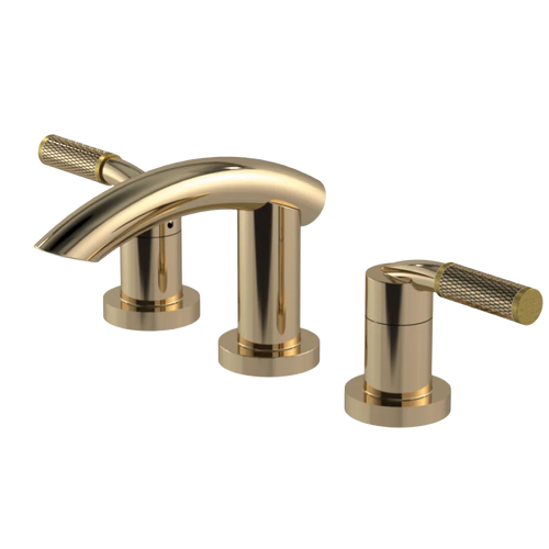 Rubinet Widespread Lav. Set. (less drain) Gold