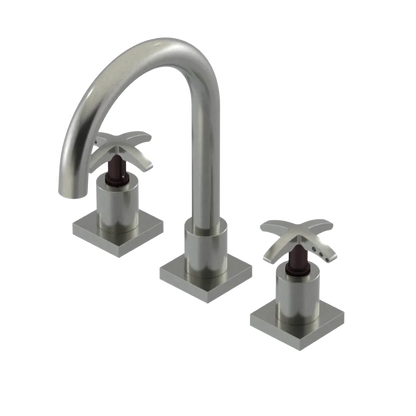 Rubinet Widespread Lav. Set. (less drain) Satin Nickel