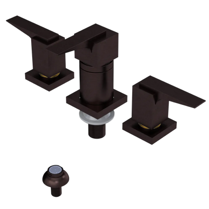 Rubinet Bidet Fitting with Spray, Diverter, and Vacuum Breaker (less drain) Tuscan Brass