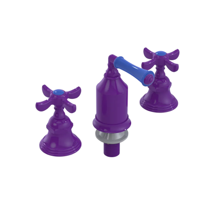 Rubinet Bidet Fitting with Spray, Diverter, and Vacum Breaker (Less Drain) Purple Haze