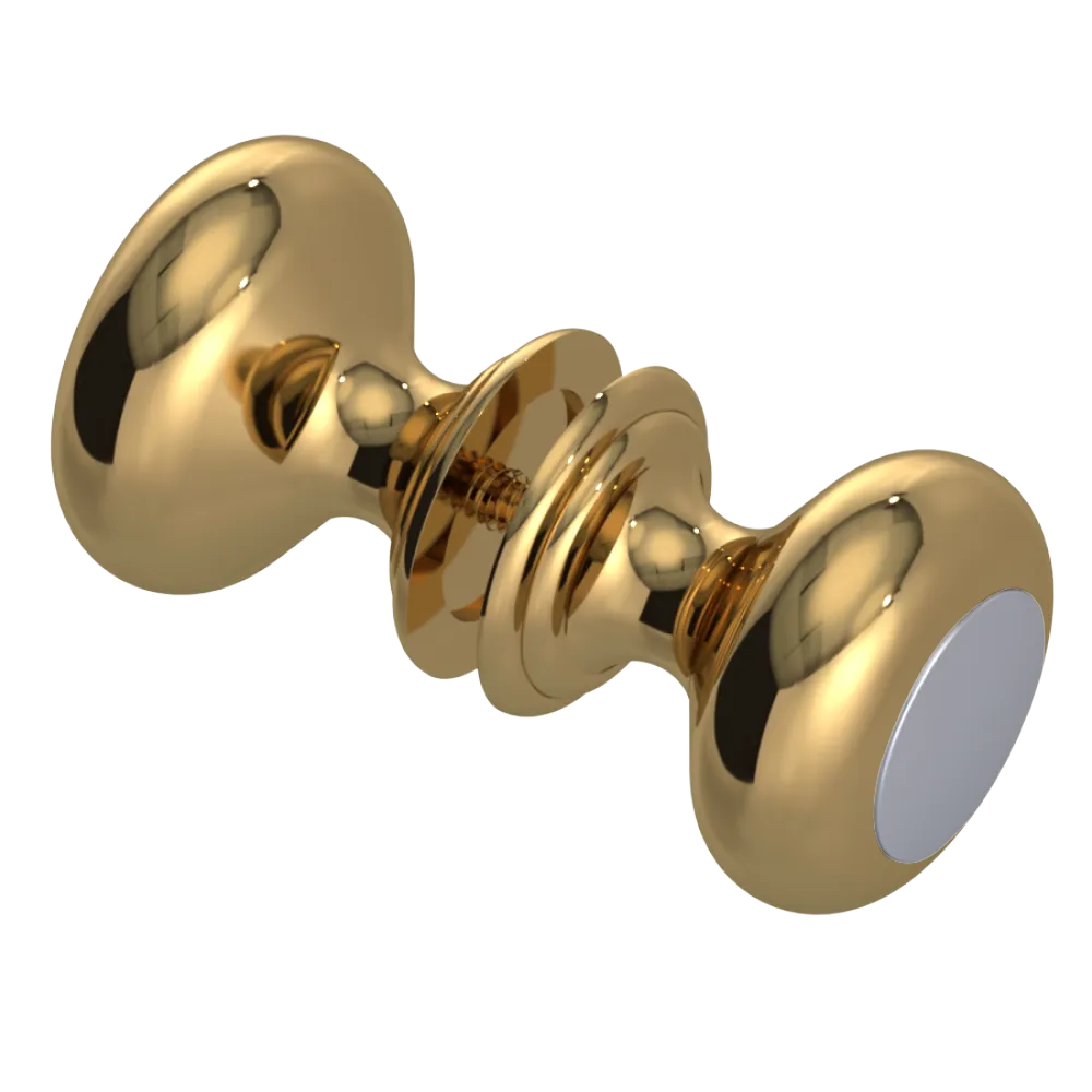 Rubinet Shower Door Knob (set) Gold