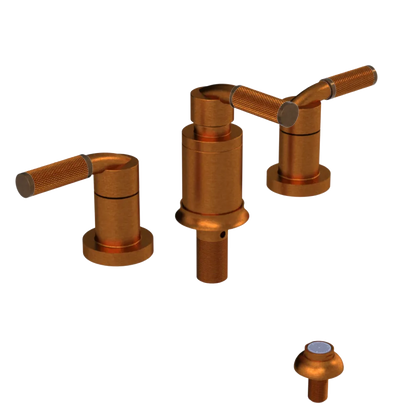 Rubinet Bidet Fitting with Spray, Diverter, and Vacum Breaker (Less Drain) Antique Copper Matt