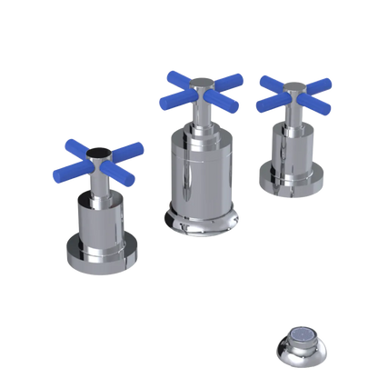 Rubinet Bidet Fitting with Spray, Diverter, and Vacuum Breaker (less drain) Chrome