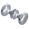 Rubinet Shower Door Knob (set) Satin Chrome