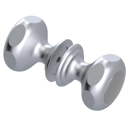 Rubinet Shower Door Knob (set) Satin Chrome