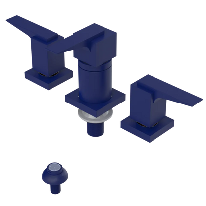 Rubinet Bidet Fitting with Spray, Diverter, and Vacuum Breaker (less drain) Midnight Blue