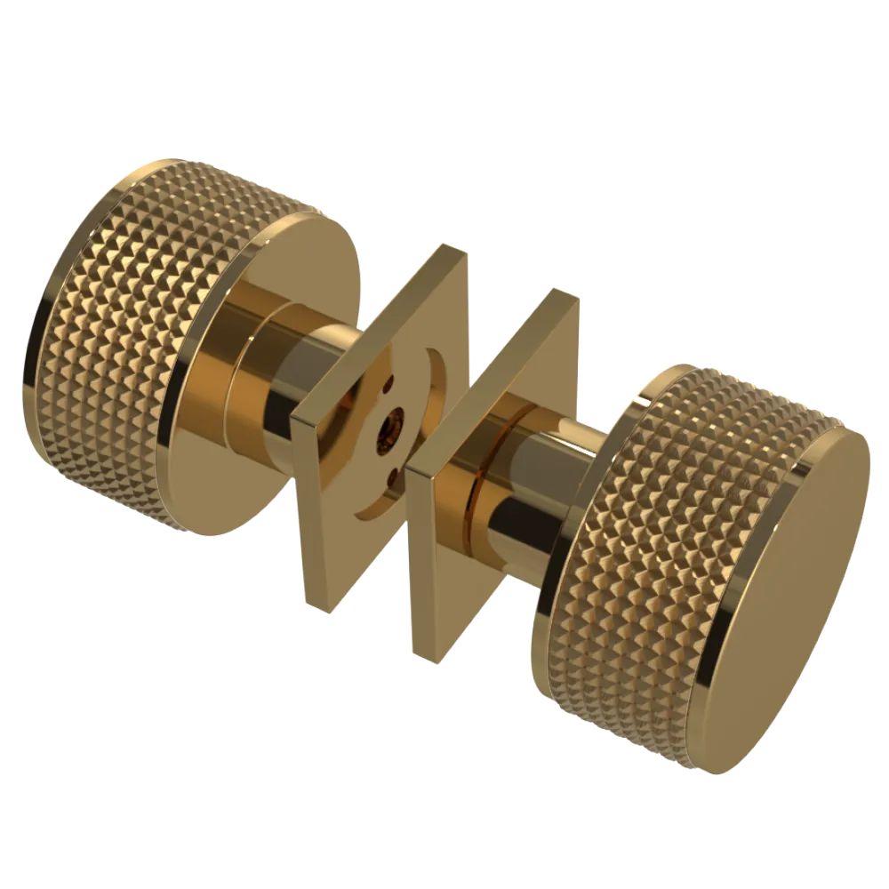 Rubinet Shower Door Knob (set) Gold