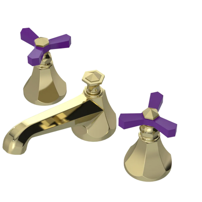 Rubinet Widespread Lav. Set. (less drain) Gold