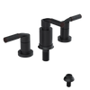 Rubinet Bidet Fitting with Spray, Diverter, and Vacuum Breaker (less drain) Matt Black