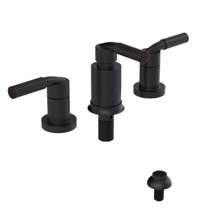 Rubinet Bidet Fitting with Spray, Diverter, and Vacuum Breaker (less drain) Matt Black
