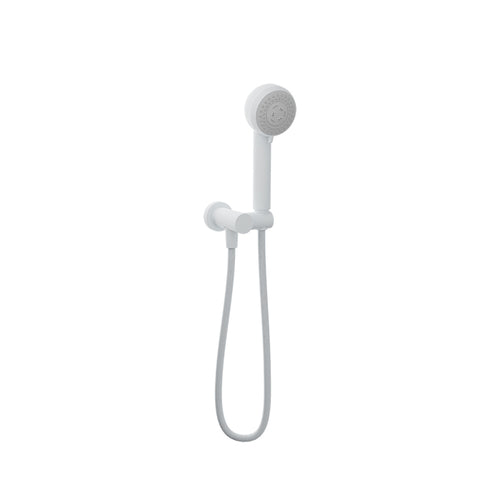 Baril 2-spray anti-limestone hand shower on wall-mounted supply elbow