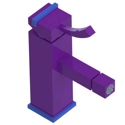 Rubinet Single Control Bidet Fitting (less drain) Purple Haze