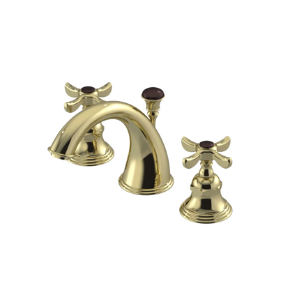 Rubinet Widespread Lav. Set. (less drain) Gold