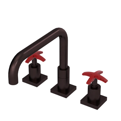 Rubinet Widespread Kitchen Set with Genesis Spout Oil Rubbed Bronze