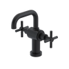 Rubinet Single Hole Dual Handle Lav. Set. (less drain) Matt Black