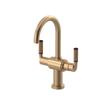 Rubinet Single Hole Dual Handle Lav. Set. (less drain) Satin Gold