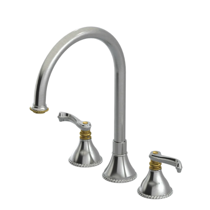 Rubinet Widespread Kitchen Set Satin Nickel
