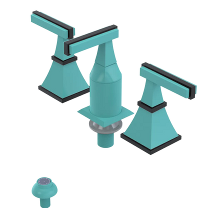 Rubinet Bidet Fitting with Spray, Diverter, and Vacum Breaker (Less Drain) Aqua