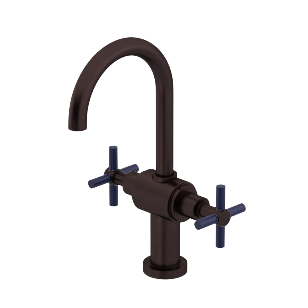 Rubinet Single Hole Dual Handle Lav. Set with LaSalle Spout (less drain) Oil Rubbed Bronze