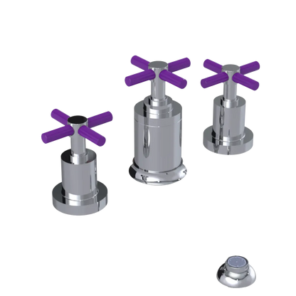 Rubinet Bidet Fitting with Spray, Diverter, and Vacuum Breaker (less drain) Chrome