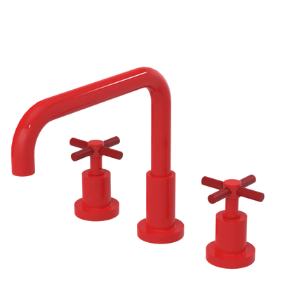 Rubinet Widespread Kitchen Set Red