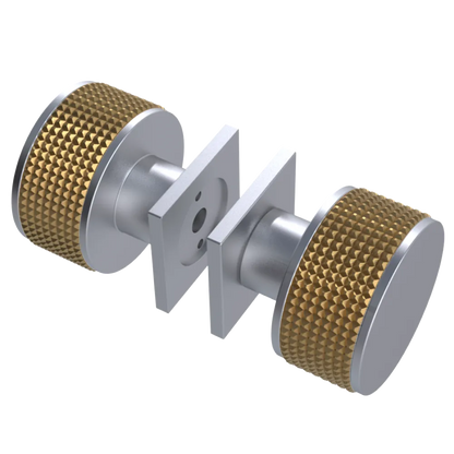 Rubinet Shower Door Knob (set) Satin Chrome