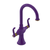 Rubinet Single Hole Dual Handle Lav. Set. (less drain) Purple Haze