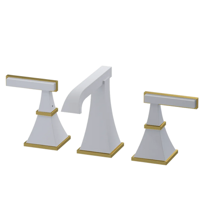 Rubinet Widespread Lav. Set. (less drain) Matt White